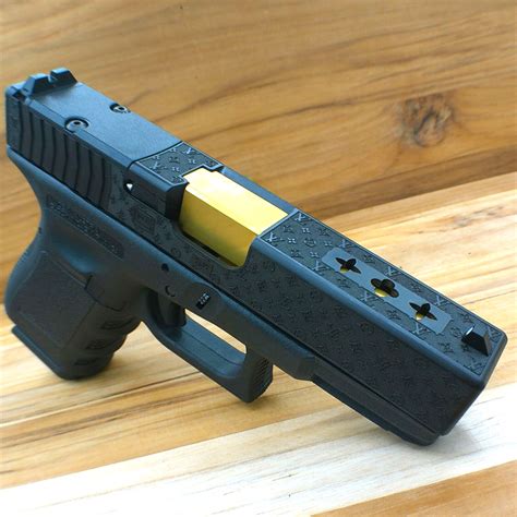 Custom LOUIS VUITTON Glock 19 slide. 